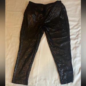 NEW Eloquii Women’s Sequin Jogger Pants, Black, Size 18 NWT - Retail $110